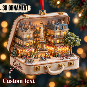 Personalized Eiffel Tower 3D Suitcase Christmas Ornament – Paris Travel Souvenir & Gift for Paris Lovers 9422e884-61ec-46b4-aa07-04c2f8955689-Paris-Caf-in-a-Hanging-Suitcase.png