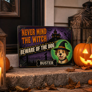 Halloween Beware of the Dog Metal Sign – Custom Pet Name - Personalized Metal Sign 943409c6-ff63-4f2d-9b8a-6cc86edc783a.jpg