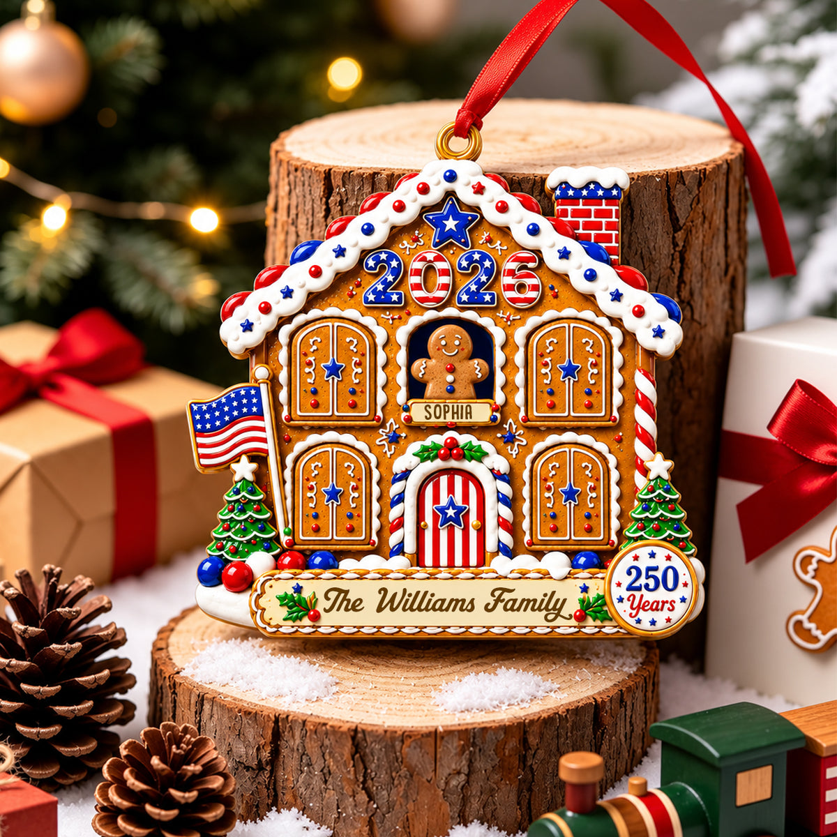 America 250th Anniversary Christmas Sweet Memories Built Together - Real 3D Raised Ornament 944086fc-90e7-408f-94bc-54770c90ef00-banner-1.jpg