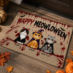 Happy Meowloween Personalized Cat Photo Doormat - Personalized Doormat 944d0d81-3d23-47e1-9e7c-d071ce245303.jpg