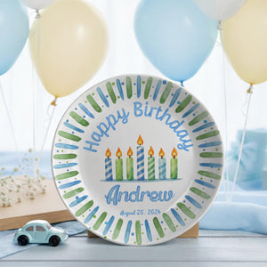 Personalized 1st Birthday Plate for Boy, Custom Name Ceramic Keepsake, Baby First Birthday Gift 9458c0ca-f813-4671-b331-e5ece45ed0b5-9.jpg