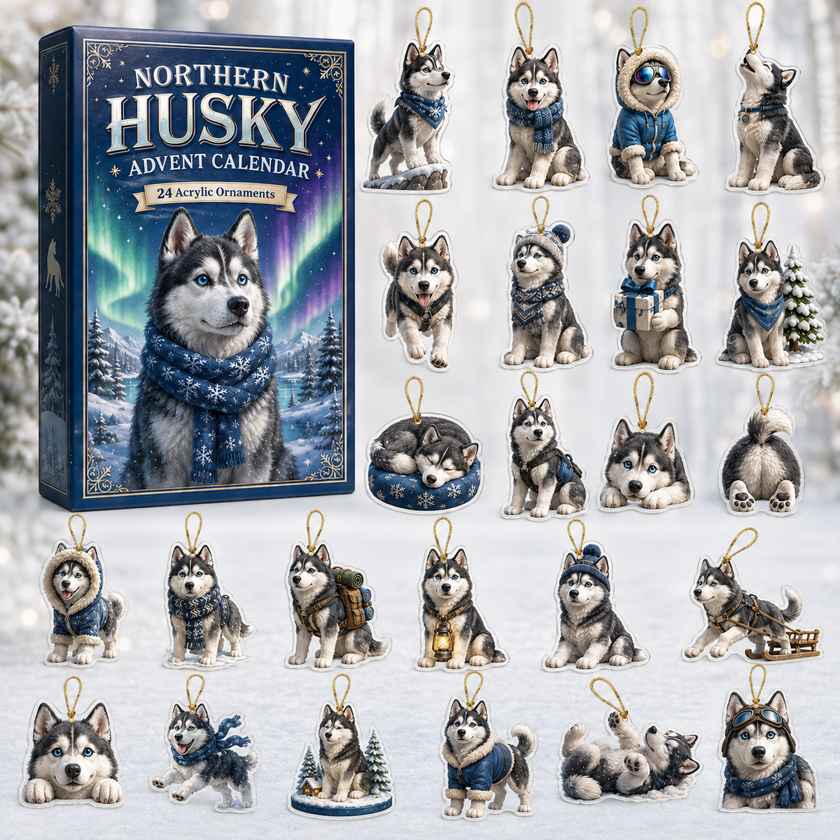 Northern Husky Advent Calendar 2026 - 24-Day Festive Countdown, Acrylic Charms Blind Box - Gift For Husky Lovers 94683cfd-d591-4030-b2fe-abe6c00dcf0b-box-charms-husky.png