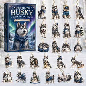 Northern Husky Advent Calendar 2026 - 24-Day Festive Countdown, Acrylic Charms Blind Box - Gift For Husky Lovers 94683cfd-d591-4030-b2fe-abe6c00dcf0b-box-charms-husky.png