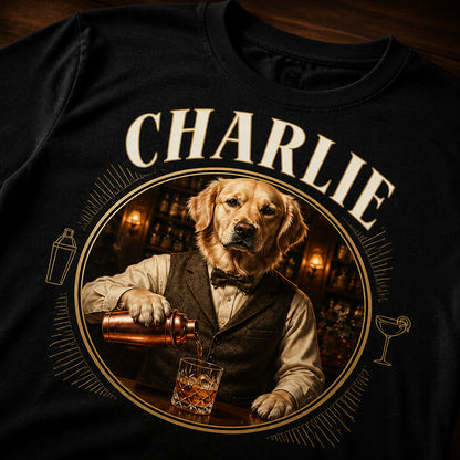Custom Pet Mixologist Portrait Tee – Photo Upload - Personalized T-shirt 947f86c8-0802-40cc-acef-6a6b285268f3.jpg