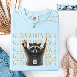 Teacher Back To School Shirt • Comfort Colors Funny Raccoon Guess Who's Back Teacher Tshirt • Sarcastic Teacher First Day Of School Gifts 949fbcd1-61f3-4651-bc42-b26822239859-4.png