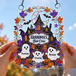 Grandma's Boo Crew Haunted House - Personalized Acrylic Window Hanging - Halloween Decoration For Grandma 94a10d14-10b7-4539-8b58-c4332dd1ac8e-banner-6.jpg