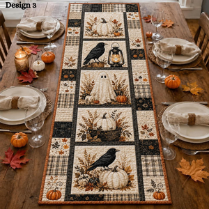 Halloween Quilted Table Runner, Fall Table Runner, Pumpkin Cat Ghost Bat Table Decor, Spooky Autumn Dining Table Runner Halloween Home Decor 94a7f75f-d755-4a6a-856a-1605267dcbd3-design-3.png