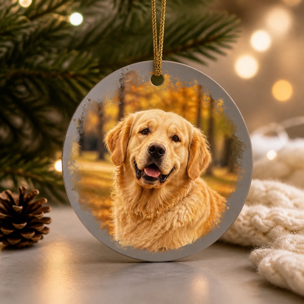 2-Sided Pet Memorial Photo Ornament – No Longer By My Side - Personalized Aluminum Ornament 94c3da9c-aa48-4384-a421-31b08f626b08.jpg