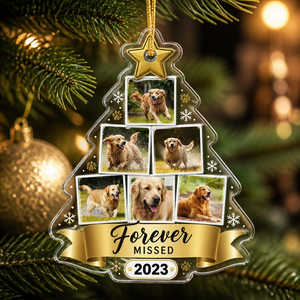 Forever Missed Memorial Pet Photo Tree Ornament (2023) - Personalized Transparent Acrylic Ornament 94c3f4b3-c101-4bce-8581-6289a2e7715a.png