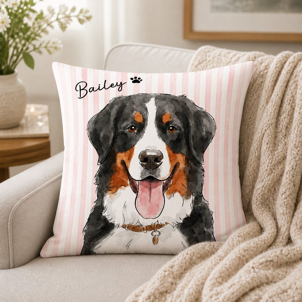 Custom Watercolor Pet Portrait Pillow - Personalized Pillow 94c47164-3d55-464c-8cd6-4934531f3956.jpg