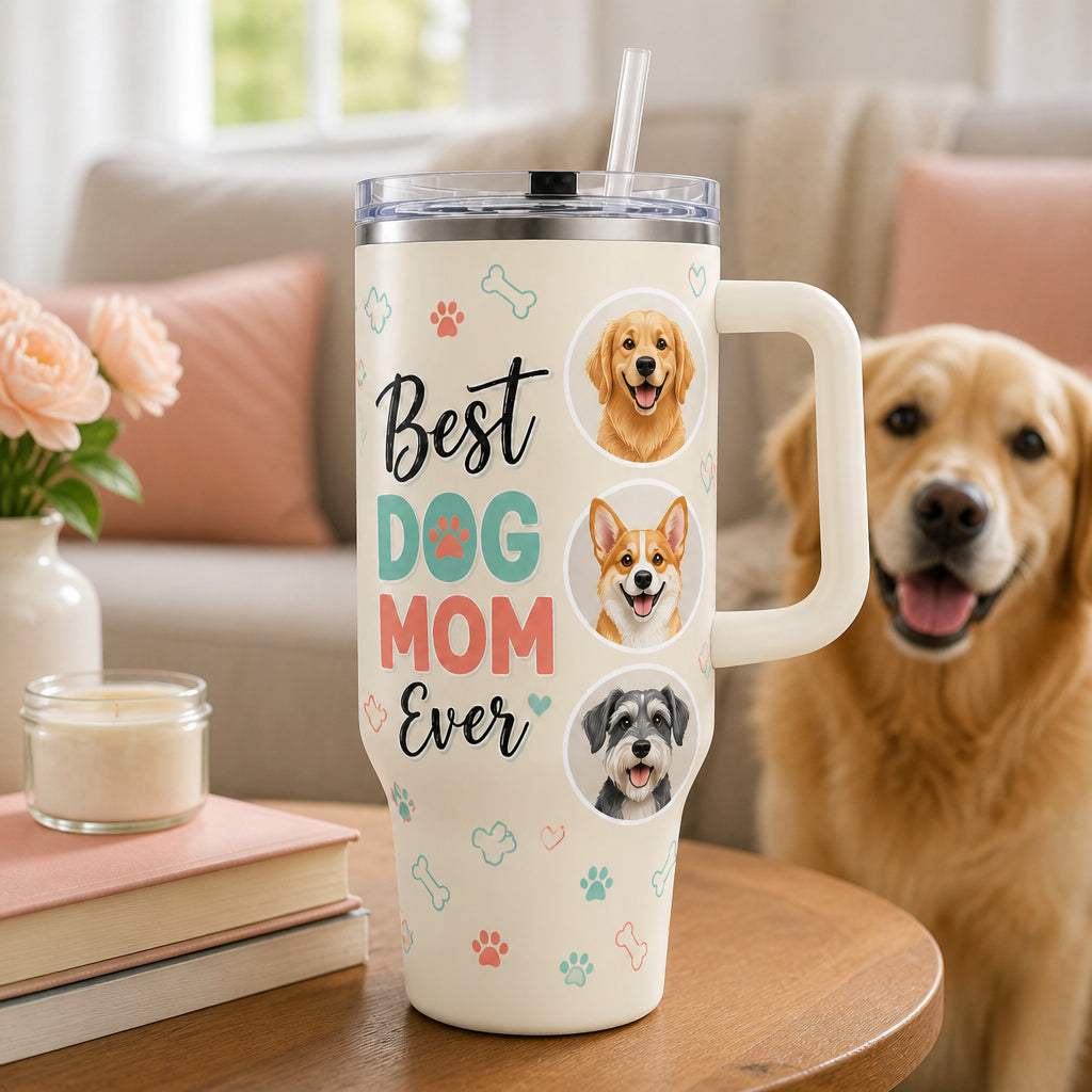 Best Dog Mom Ever 40oz Tumbler – Up to 3 Pet Portraits - Personalized 40 oz Stainless Steel Tumbler 94cb1cc8-8dba-413a-9021-a050fd1b4019.jpg