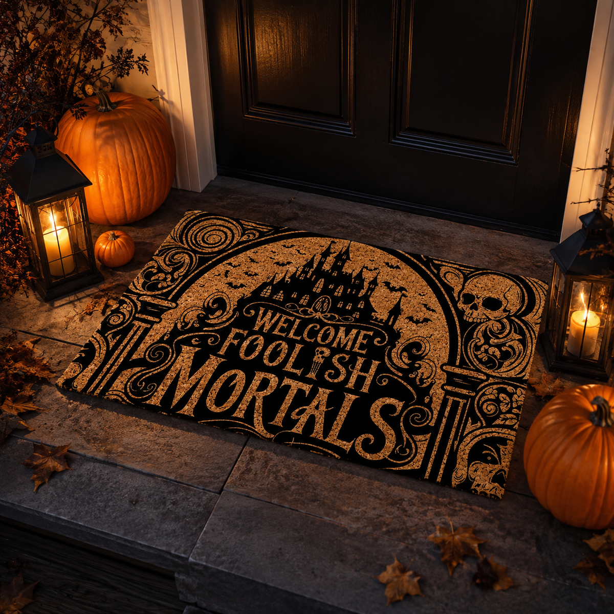 Welcome Foolish Mortals Doormat, Spooky Season, Halloween Mat, Halloween Decor, Welcome Doormat, Spooky Mat, Immortal Gifts, Front Door Mat 94ccdb05-4e9f-4572-aa0b-0b75fd0193fe-b128d78c-fc7c-4769-8c12-a1fc817b2485.png
