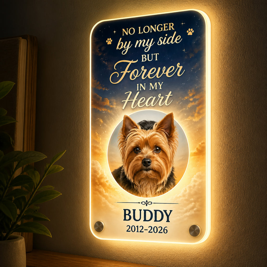 Pet Memorial Night Light – No Longer By My Side – Photo, Name & Years - Personalized Acrylic Night Light 94d0378c-25d7-4e72-a7ef-b076fd35c427.jpg