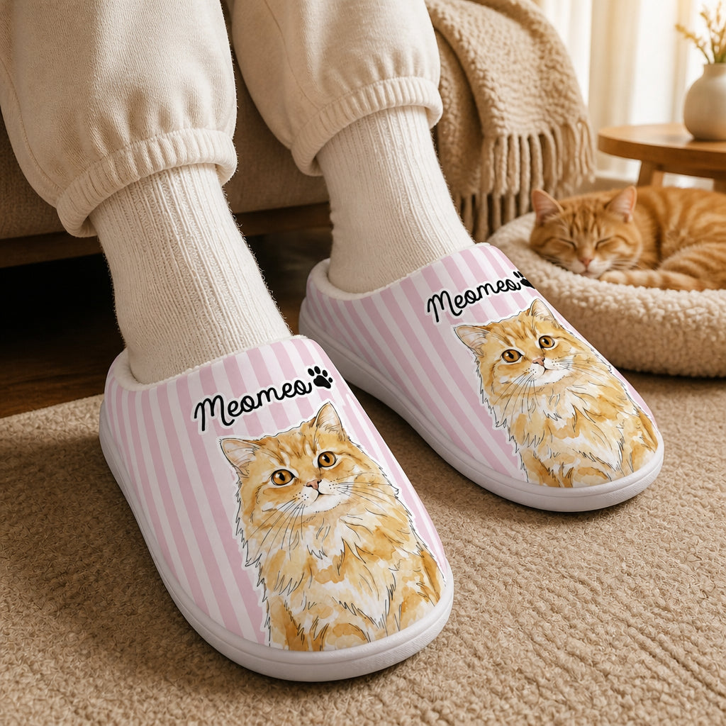 Custom Pet Portrait Slippers – Upload Photo + Name - Personalized Fleece Slipper 94d0e526-5f0e-40c1-9d9e-d298f00fd2fe.jpg