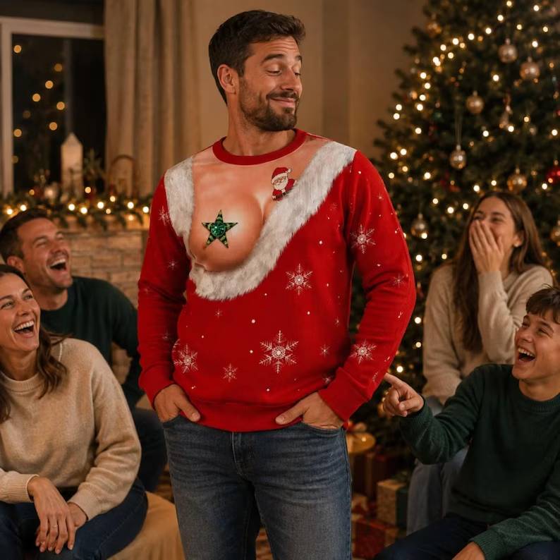 Funny Ugly Christmas Sweatshirt, Personalized Christmas Gift for Wife Daughter Bestie Sister Grandma Mom, Tis The Season To Misbehave 950c164d-6c40-443d-ba4b-d20a083ca8d2-gfgfgh-3-.jpg