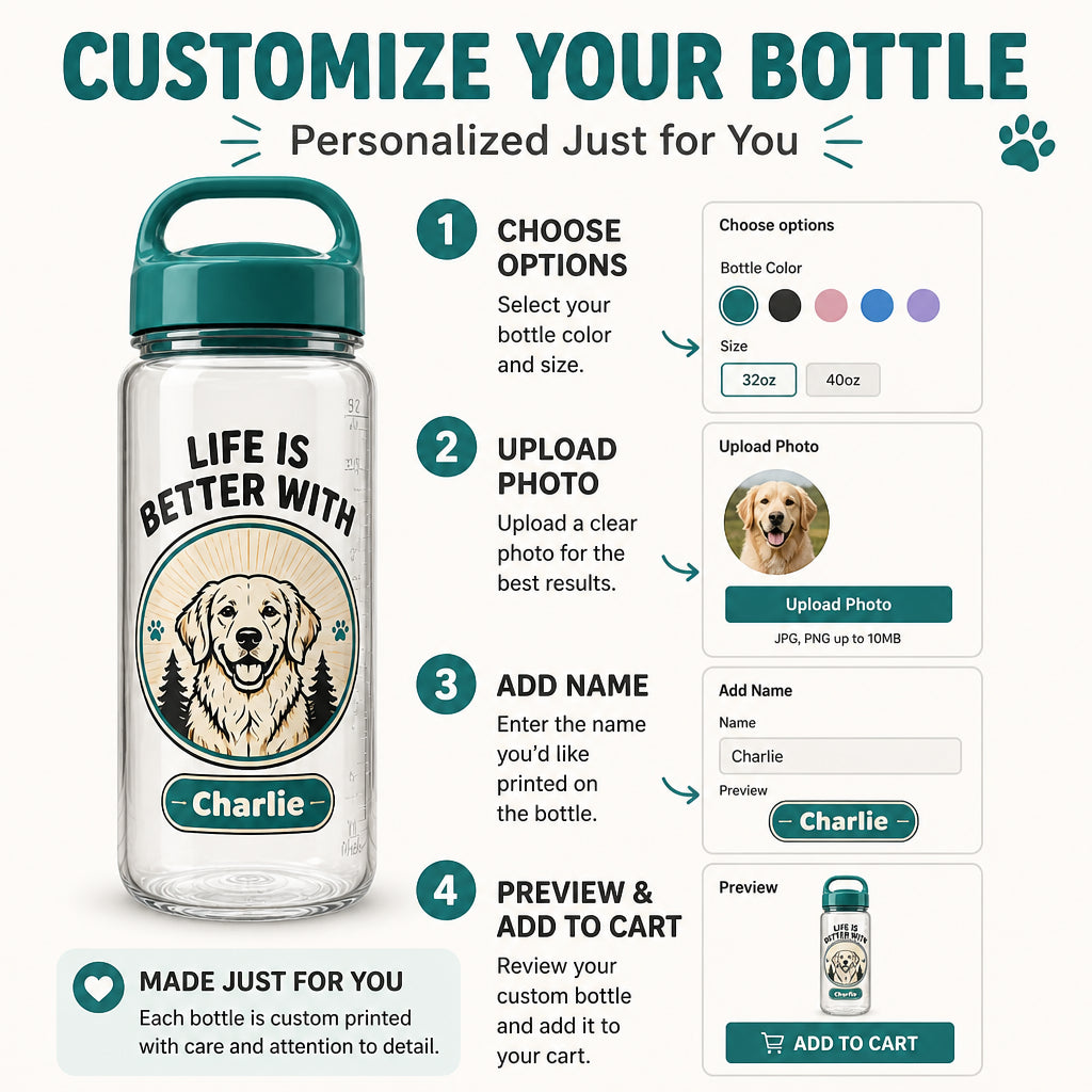 Life Is Better With – Pet Name Water Tracker Bottle - Personalized Water Tracker Bottle 95103db6-7941-42b9-a353-e464703bc719.jpg