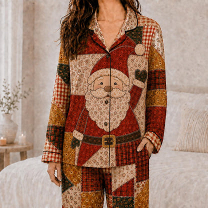 Family Matching Christmas Satin Pajamas, Patchwork Santa Pajama Set 9516687c-42a3-49e6-bd4b-fa745b246089-il_1588xN.8492229334_dowr.jpg