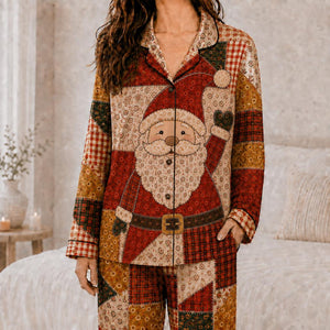 Family Matching Christmas Satin Pajamas, Patchwork Santa Pajama Set 9516687c-42a3-49e6-bd4b-fa745b246089-il_1588xN.8492229334_dowr.jpg