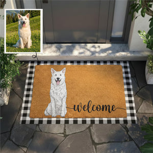 Personalized Pet Watercolor Portrait Doormat, Custom Dog Photo Welcome Mat, Cats Lover Housewarming Gift, Pets Owner Front Porch Coir Rug 951b5f82-76d5-43b4-b720-dac2d661da4c-HDRTYT-4-.jpg