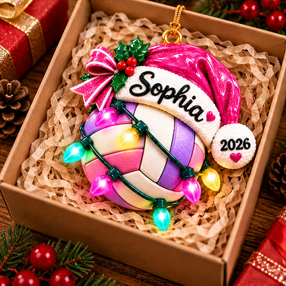 Personalized Volleyball Christmas Ornament – Custom Name & Year 3D Relief Acrylic Ornament, Pink Volleyball Gift for Girls, Volleyball Player Christmas Gift 2026 954e43cc-8ced-4a9a-afb9-ddcf858241b1-sophia_volleyball_03_gift_box_1200x1200.png