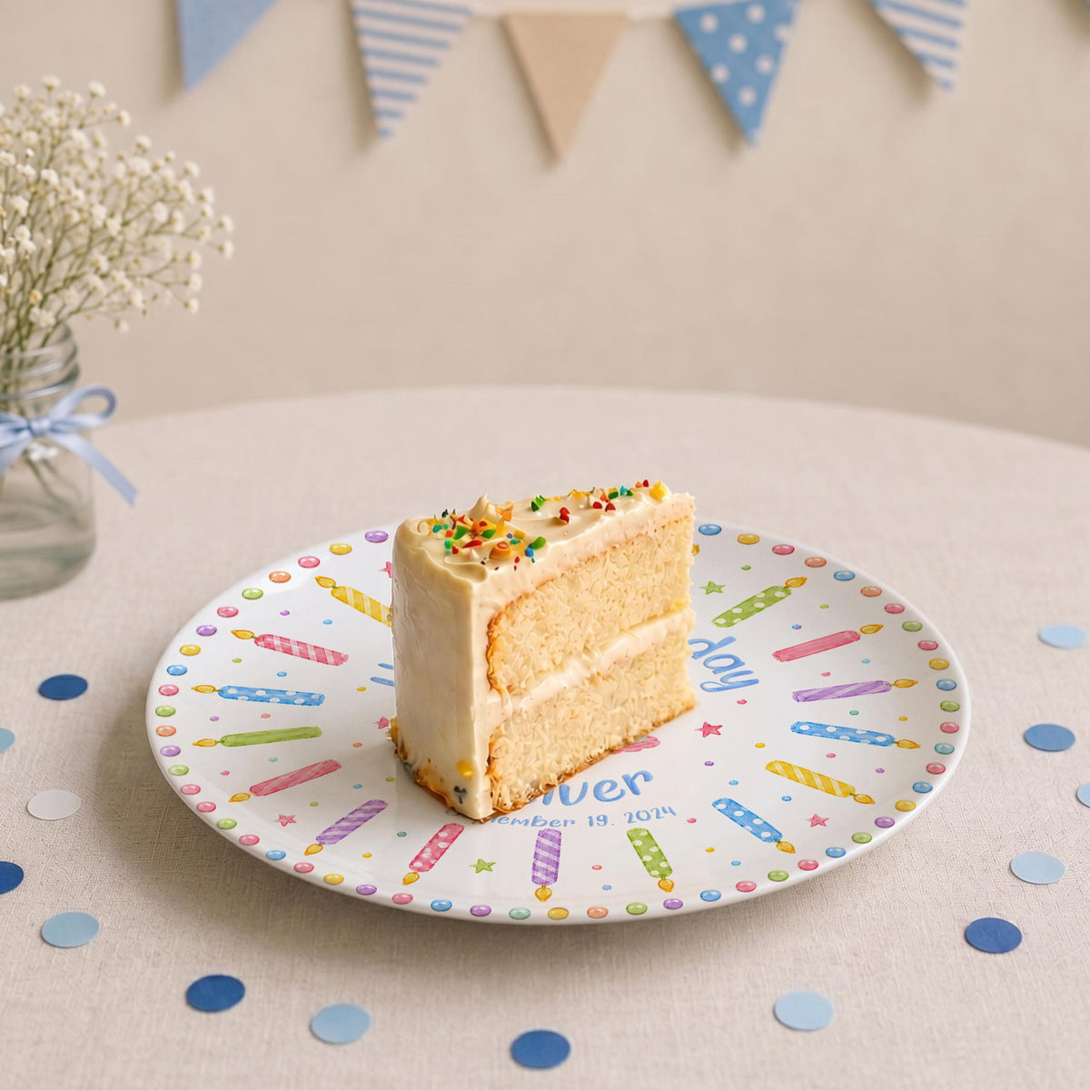 Personalized Birthday Plate, Custom Cake Candle Plate, Colorful Birthday, Kids Birthday Gift, Party Plate, Birthday Serving Tray 9565e1cd-ff2b-4e3c-9032-846b73ae2b46-7.jpg