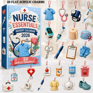 Nurse Essentials Advent Calendar 2026 - 24-Day Festive Countdown, Acrylic Charms Blind Box - Gift For Nurses 957778fc-08e7-477e-a913-d6232237209f-text-nurse.png