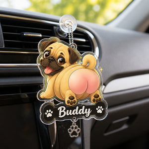 Pug Butt Car Vent Clip – Custom Pet Name - Personalized 1 Layered Suncatcher with Charm 9583ef07-aa39-4d7b-93e8-aa56ad25f496.jpg