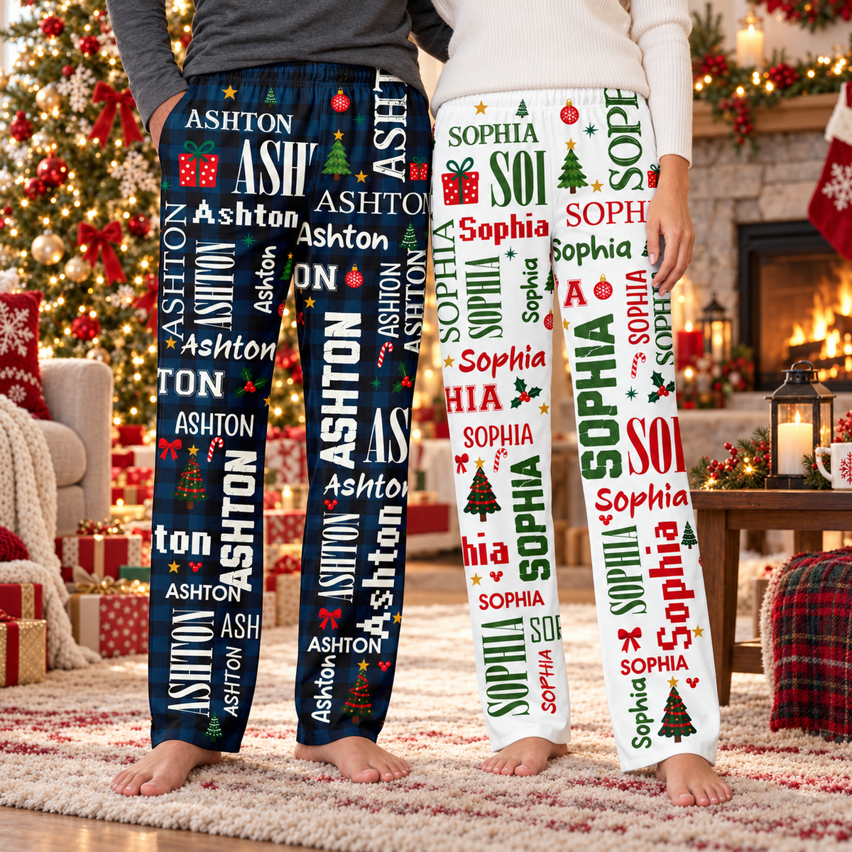 Personalized Christmas Pajama Pants, Custom Name Lounge Pants, Matching Family Holiday Sweatpants 95a49a26-224f-4dd3-8d0d-3e006ffb4f5d-banner-1.png