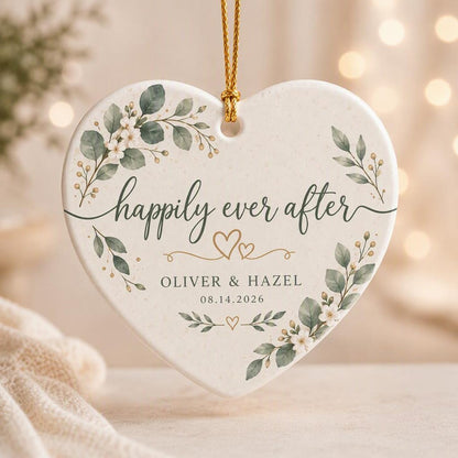 Personalized Wedding Ceramic Ornament, Custom Couple Names Heart Keepsake, Happily Ever After Anniversary Gift 95ae472b-664e-41d9-8217-c7f323e0b9f0-1.jpg