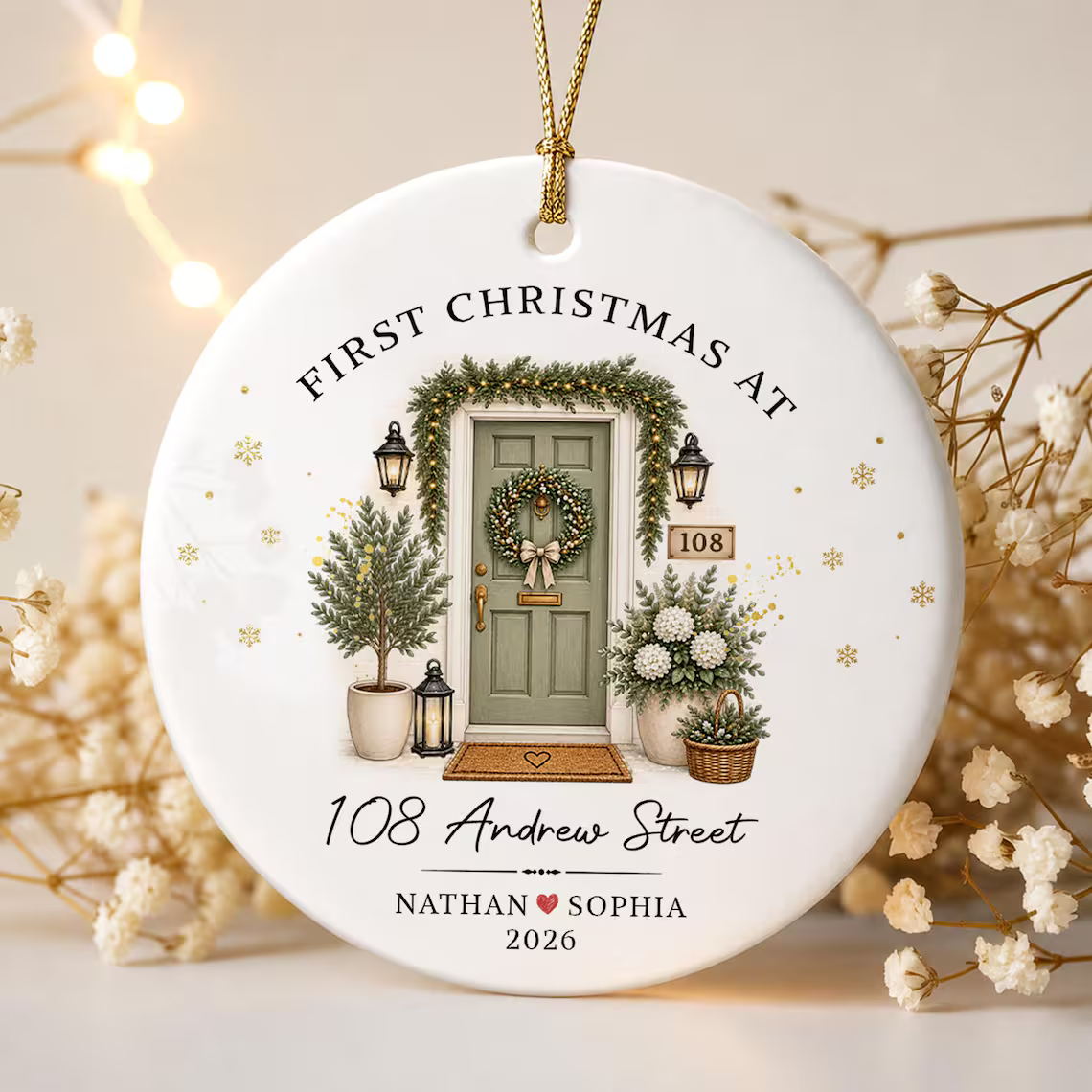Personalized First Christmas At New Home Ornament, Winter Holiday Door Ceramic Keepsake 95b029c3-58fe-4e23-9cad-293dddf7875a-1_converted.png