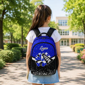 Personalized Cheer Backpack for Cheerleader Customized with Name Shoulder Bag Laptop Backpack for Boys Girls Men Women Casual Daypack Camping Bookbag for Cheer Team trainer Gift