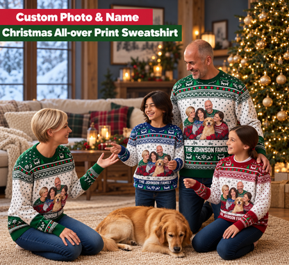 Personalized Family Photo Christmas Party Sweater ,Custom Name & Photo Ugly Xmas Sweater, Matching Holiday Outfit for Family and Friends 95efd68c-f736-42f2-9b27-d821675337b3-Gia-nh-di-n-o-Noel-m-p.png