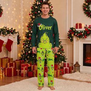 Personalized Christmas Pajamas, Grinch Family Pajamas, Matching Christmas Green Family Pajamas, Couples Christmas Pajamas Monogram 95ffdd4c-2d4e-49e2-8d82-1273844626a5-ggfg-2-.webp