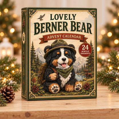 A Lovely Berner Bear Advent Calendar 2026 - 24-Day Festive Countdown, Acrylic Charms Blind Box - Gift For Bernese Lovers 9623c04a-42d5-4962-a209-f1e53dd7c165-berner-box.png