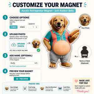 Custom Pet Squishy-Belly Fridge Magnet - Personalized Acrylic Refrigerator Magnet - Soft Rubber Belly 963b785f-01f2-40fe-ac1e-02f7ed175540.jpg