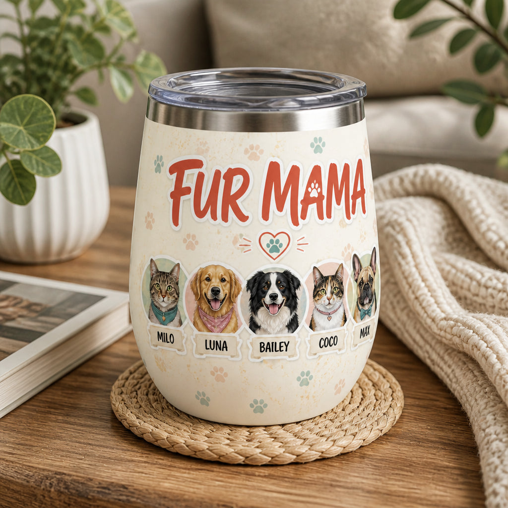 FUR MAMA Custom Pet Portrait Wine Tumbler - Personalized Wine Tumbler 9659c42e-f0d1-458b-86f6-e5ddd42447fc.jpg