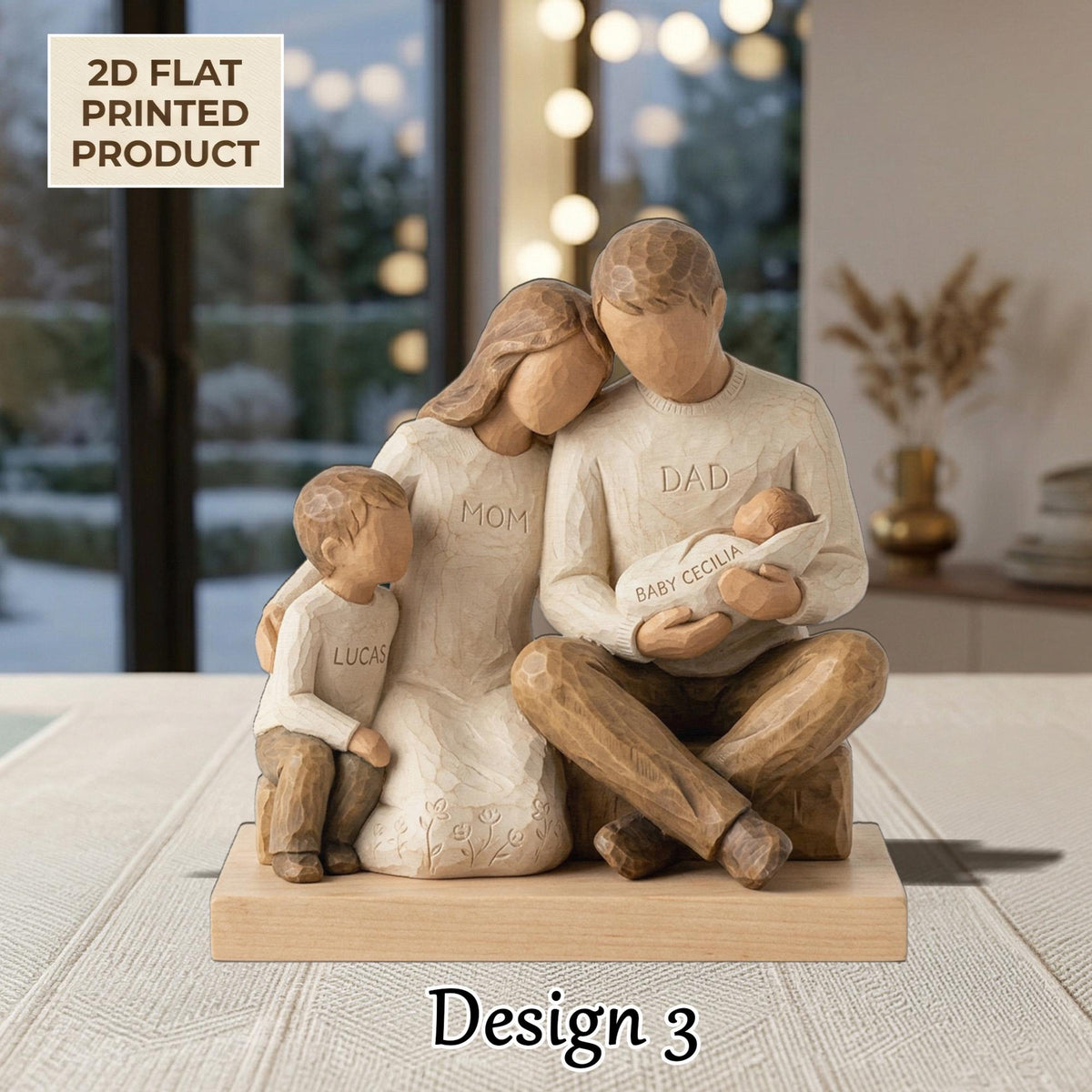 Personalized Family Keepsake 2D FLAT Wooden Block, Mom Dad Gift, Parent Keepsake, Custom Wood Carving, Mother Day Father Day Decor 96609151-c6c0-4b24-826c-d0d5c6b7ef0a-6.jpg