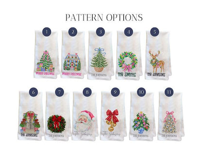 Personalized Christmas Kitchen Waffle Towels Monogram Holiday Gift White Microfiber Absorbent Textile Festive Decor Family Name 967a8ed6-4e95-48b1-9fd7-c47a0330ce15-sdg-1-.jpg