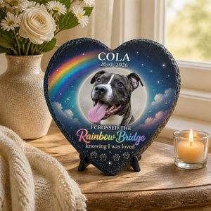 Rainbow Bridge Pet Memorial Heart Stone - Photo Upload - Personalized Memorial Stone 96962838-e9a7-4b97-afe3-dd09c10c32a6.jpg