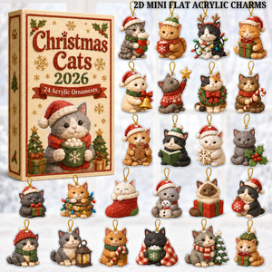 Christmas Cat House Advent Calendar 2026 - 24-Day Festive Countdown, Acrylic Charms Blind Box - Gift For Cat Lovers 96bad9f4-4718-45b4-94da-118ee2028989-christmas-cat-text.png