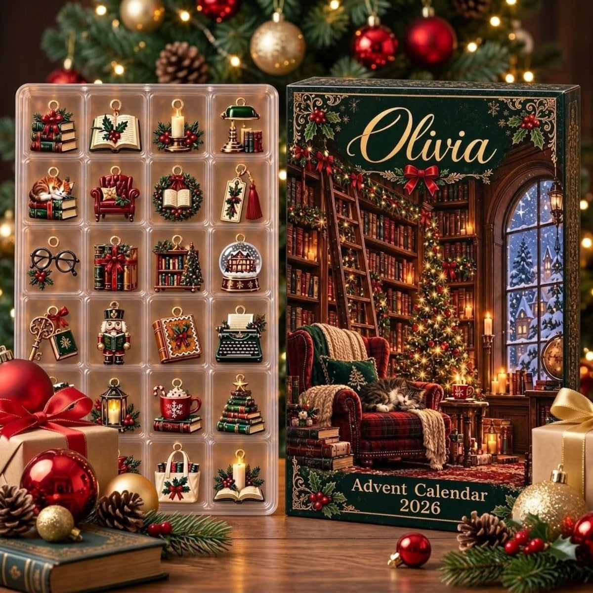 Personalized Library Advent Calendar, 24 Bookish Christmas Charms, Custom Name Reader Gift Box, Holiday Countdown 96c430c9-c22a-46ef-838a-42586b181d15-il_1588xN.8509405416_q5ll.jpg