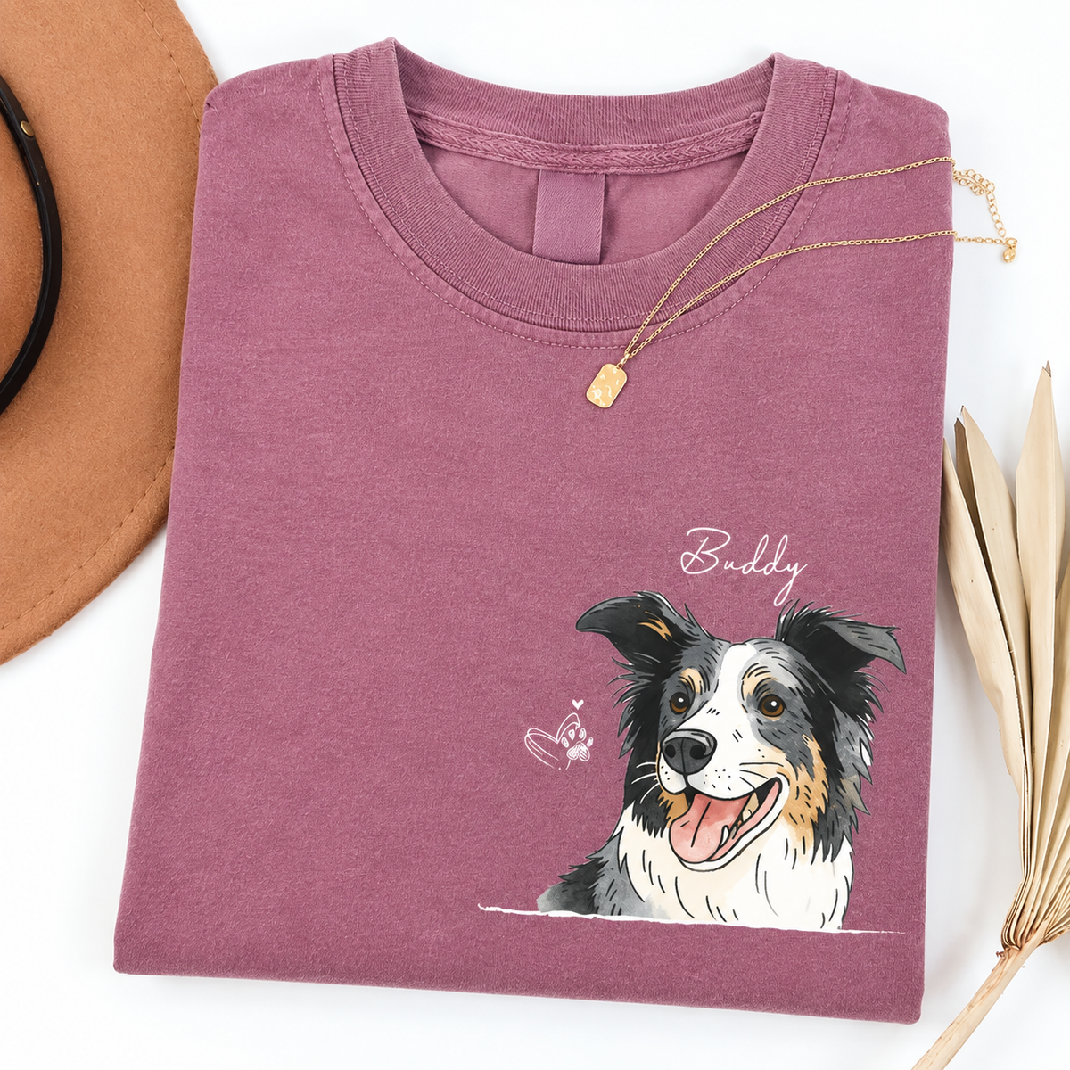Custom Dogs Face Watercolor Photo Shirt, Pet Portrait Crew Neck Gift For Dog Cat Lover 96d29ec4-08cd-4222-b553-39a69b65030e-e1474379-083c-49a3-b4ad-003544a02481.png