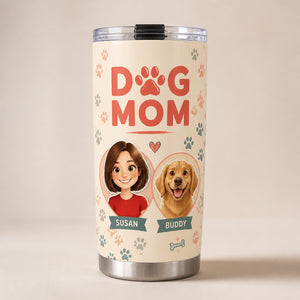 Dog Mom Custom Person + Dog Portrait Tumbler - Personalized Tumbler 96ed757e-b6d6-4300-8a7b-24af9a4bb14d.jpg