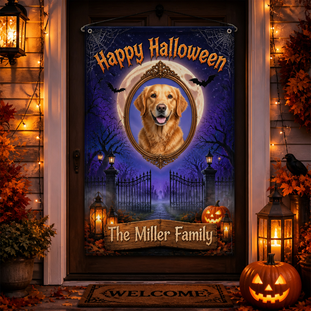 Personalized Halloween Pet Photo Family Flag - Personalized Family Flag 96f455f4-6dec-4640-86ae-1ede2c197763.png