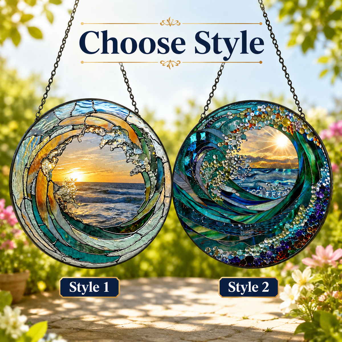 Ocean Wave Stained Glass Suncatcher，Beach Coastal Glass Suncatcher Handmade，Beach House Window Hanging Ocean Suncatcher Gift 96f6eb3a-da67-4175-bc16-282316bec74d-671bbbed-0f98-4a89-9004-37c1b089ec41.png