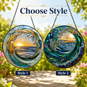 Ocean Wave Stained Glass Suncatcher，Beach Coastal Glass Suncatcher Handmade，Beach House Window Hanging Ocean Suncatcher Gift 96f6eb3a-da67-4175-bc16-282316bec74d-671bbbed-0f98-4a89-9004-37c1b089ec41.png