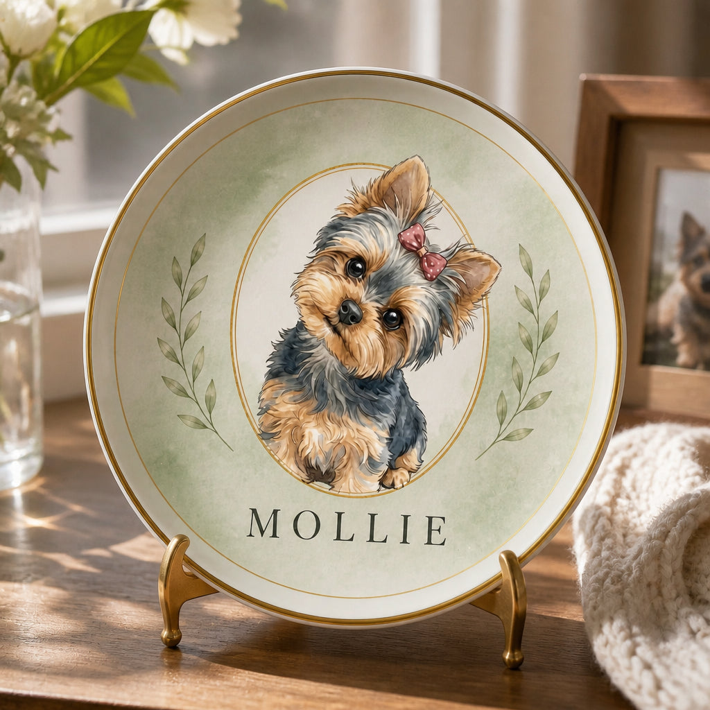 Custom Pet Portrait Jewelry Plate — Watercolor Cameo with Name - Personalized Jewelry Plate 97022707-03d9-4f2a-81a5-65721711501f.jpg