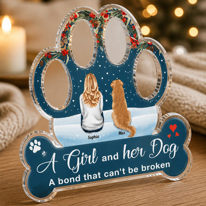 A Girl and Her Dog – Photo Paw Acrylic Standing Plaque - Personalized Acrylic Custom shape Standing 1 layer (FS) 9713b6b4-c785-4fa3-b4ab-08e6611ce83a.jpg