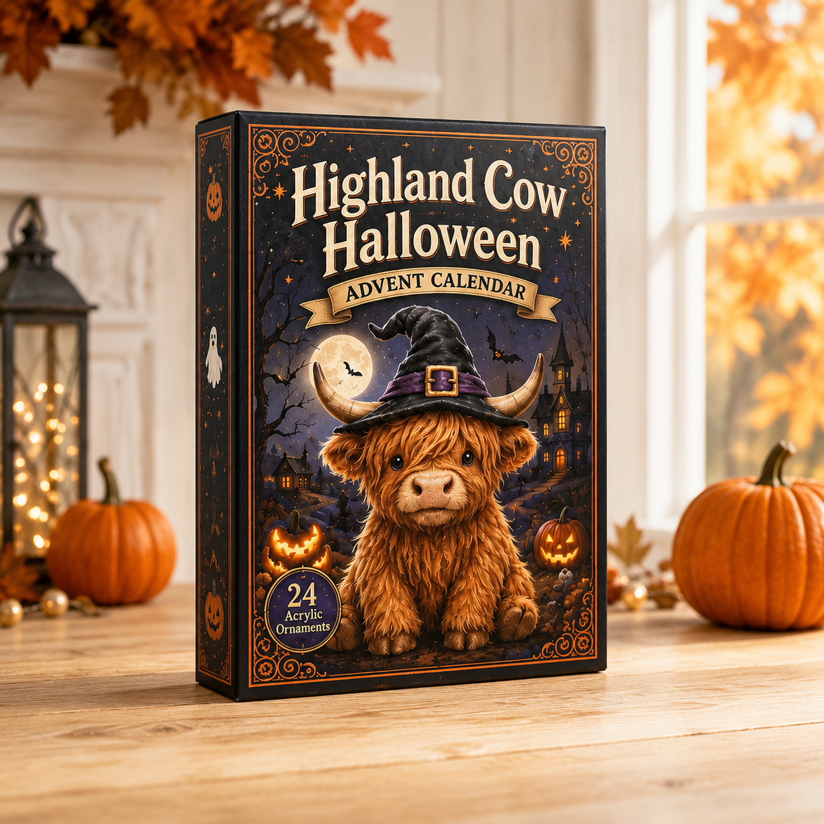 Highland Cow Halloween Advent Calendar 2026 - 24-Day Festive Countdown, Acrylic Charms Blind Box - Gift For Cute Collectors 972228b3-4a1a-4ff4-b0fd-796de4632841-box.png