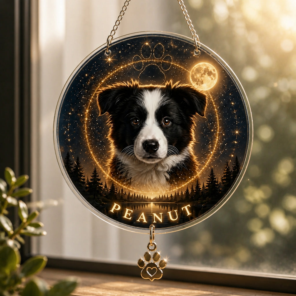 Celestial Pet Memorial Portrait Canvas — Upload Photo + Name - Personalized 1 Layered Suncatcher with Charm 972f19c7-d531-4e32-bf71-257e1c819989.jpg